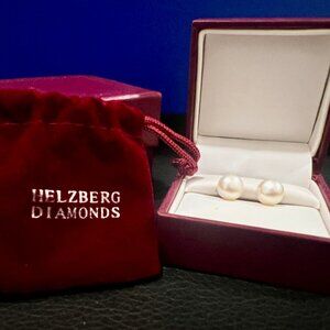 Helzberg Diamonds Freshwater Cultured Pearl Stud Earrings — Sterling Silver 925